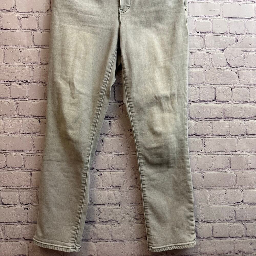 Athleta Sculptek Skinny Jeans Gray Five Pocket Mid Rise Ankle Pants Size 6 - Picture 3 of 11
